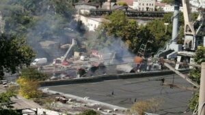 Forțele armate ucrainene au atacat un șantier naval din Crimeea care produce portavioane de rachete pentru Rusia