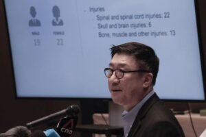 Zborul Londra-Singapore a fost afectat de turbulențe: 22 de pasageri au fost internați cu traumatisme la măduva spinării, iar 6 au suferit leziuni cerebrale Zborul Londra-Singapore a fost afectat de turbulențe: 22 de pasageri au fost internați cu traumatisme la măduva spinării, iar 6 au suferit leziuni cerebrale