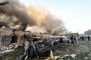 Harkov sub bombardament, Kiev vizat de un val de drone