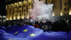 Proteste violente în Georgia