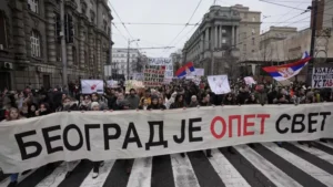 Noi proteste la Belgrad Noi proteste la Belgrad