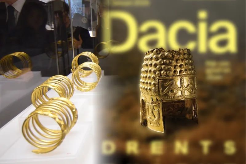 Exponate din cadrul expozitiei Aurul si argintul antic al Romaniei