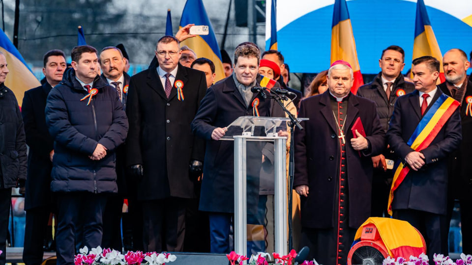 Nicușor Dan la ceremonia Unii Principatelor Române, la Iași