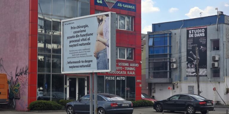 afiș anticezariană în bucurești