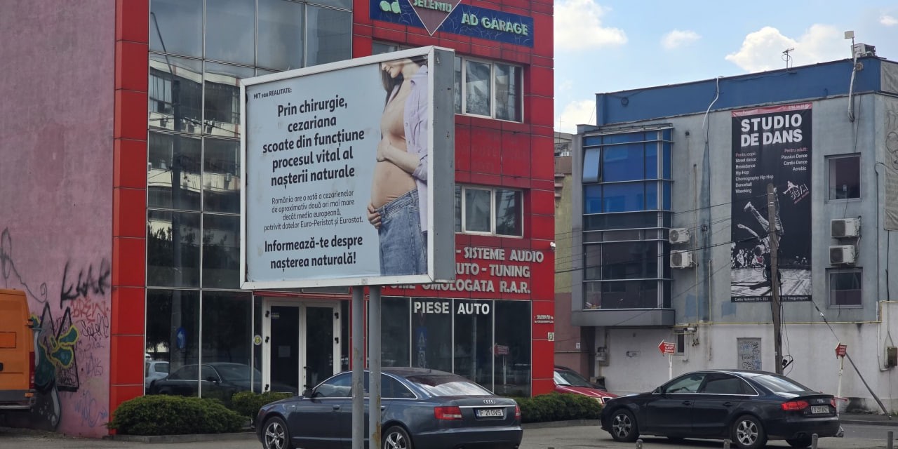 afiș anticezariană în bucurești