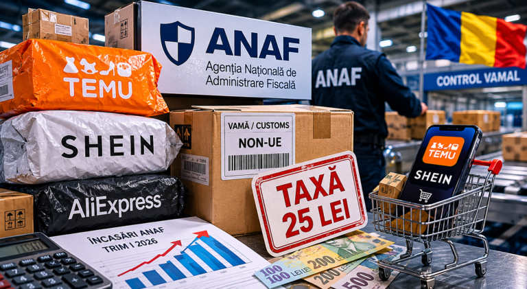 „Taxa pe Temu și Shein”: ANAF а colectat milioane în primele trei luni din 2026 datorită noilor taxe pe coletele non-UE / depositphotos