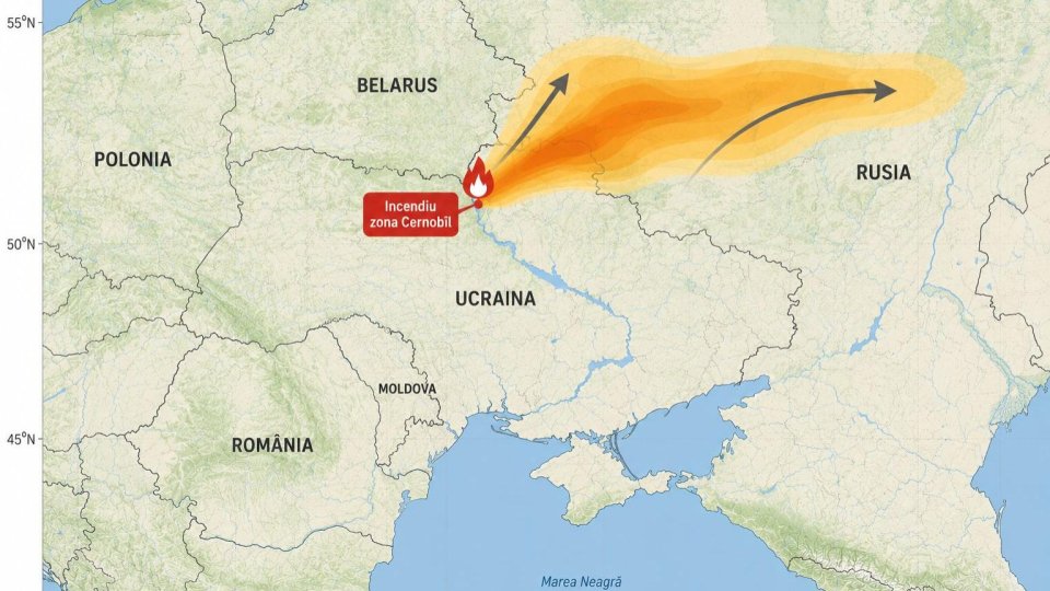 Fără pericol: fumul de la incendiile forestiere din zona Cernobîl nu va afecta România / depositphotos
