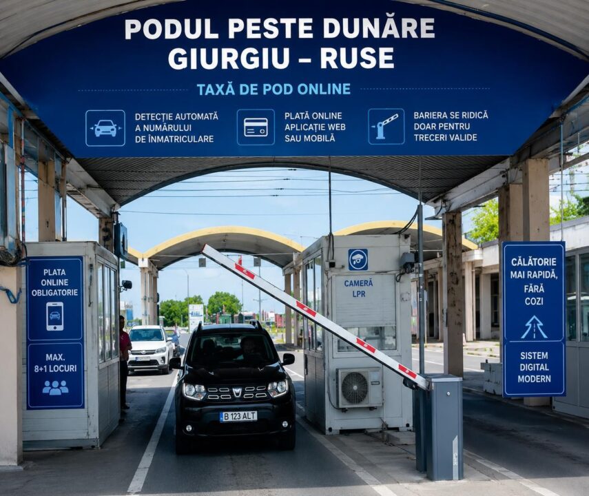 În România va fi lansat sistemul eTarifurguuPod pentru trecerea mai rapidă a podului Giurgiu–Ruse/Cristian Pistol/Facebook.com