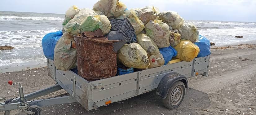 Desant ecologic la Sulina: voluntarii au strâns peste 7,5 tone de deșeuri de pe plaja din Delta Dunării / depositphotos